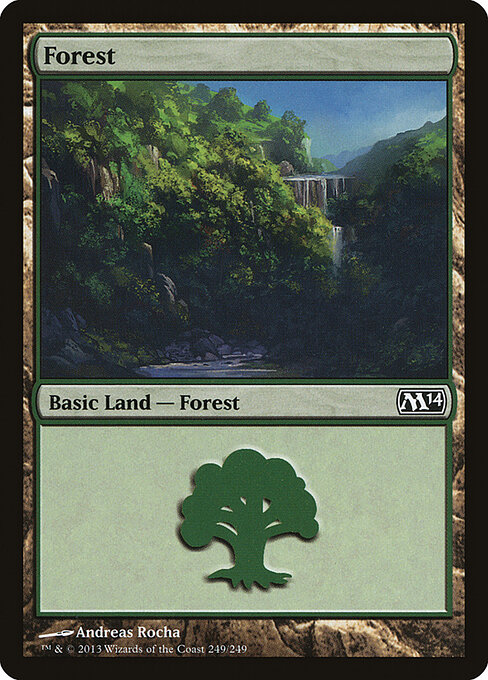 Forest — Magic 2014 #249, art by Andreas Rocha