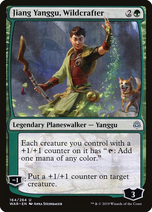Jiang Yanggu, Wildcrafter — War of the Spark #164, art by Anna Steinbauer