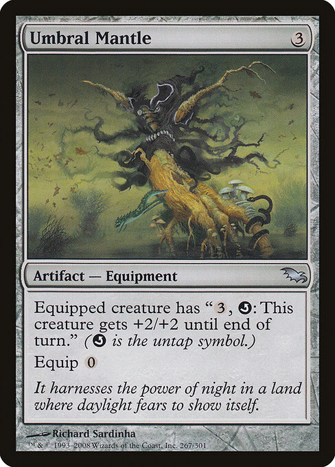 Umbral Mantle — Shadowmoor #267, art by Richard Sardinha