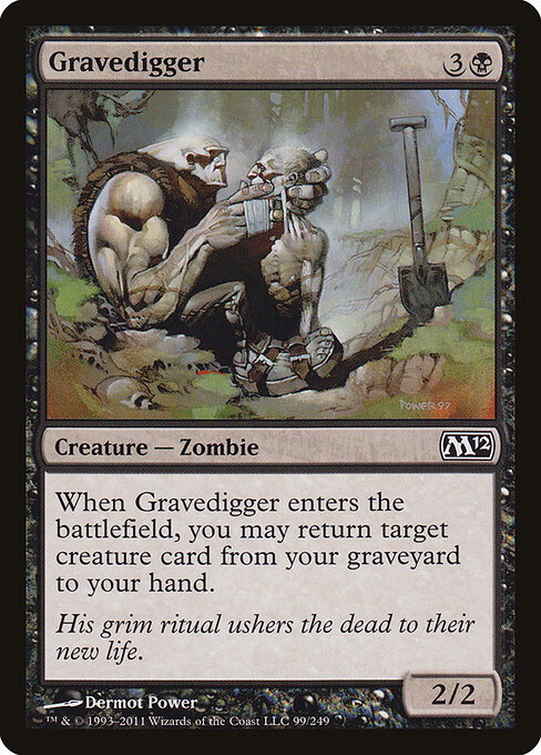 Gravedigger — Magic 2012 #99, art by Dermot Power