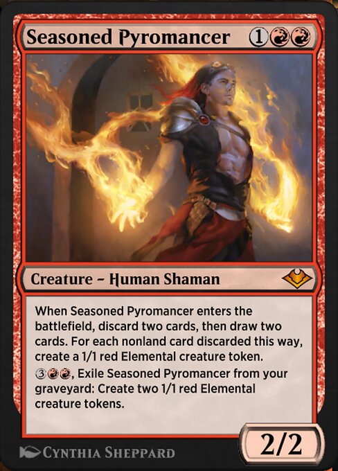 Seasoned Pyromancer — Jumpstart: Historic Horizons #509, art by Cynthia Sheppard