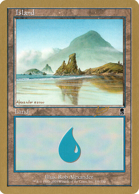 Island — World Championship Decks 2002 #rl338, art by Rob Alexander