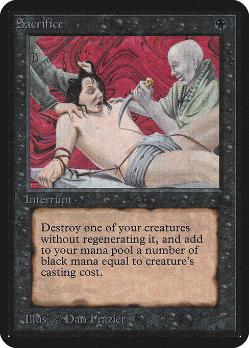 Sacrifice — Limited Edition Alpha #124, art by Dan Frazier