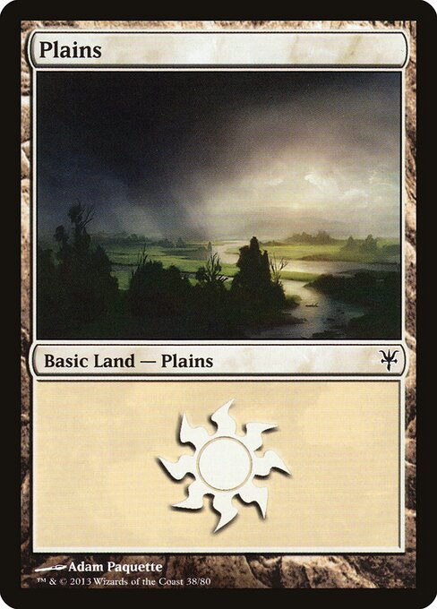 Plains — Duel Decks: Sorin vs. Tibalt #38, art by Adam Paquette