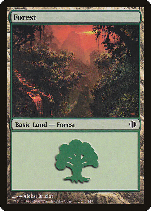Forest — Shards of Alara #246, art by Aleksi Briclot