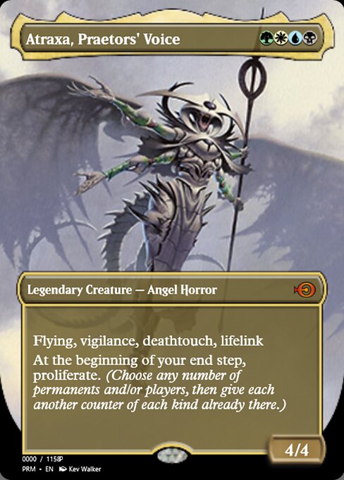 Atraxa, Praetors' Voice — Magic Online Promos #82874, art by Kev Walker