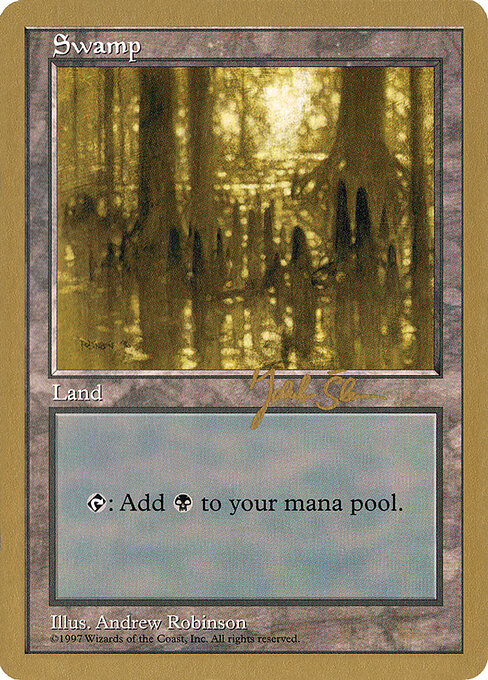 Swamp — World Championship Decks 1997 #js438, art by Andrew Robinson