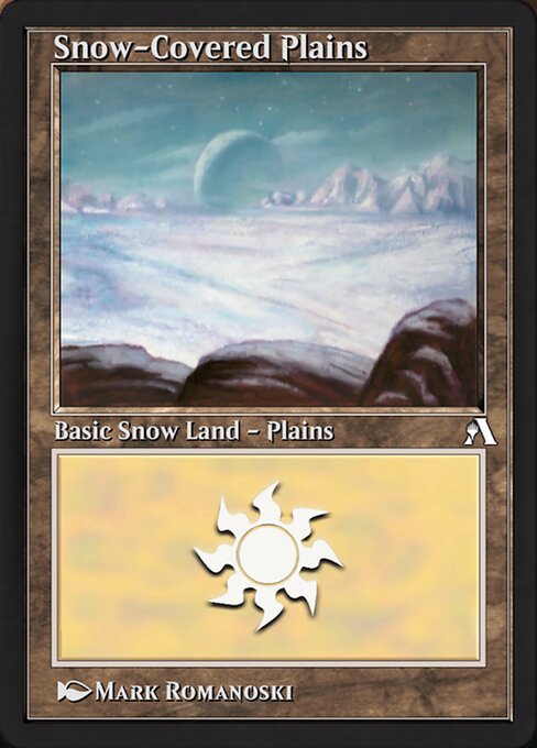 Snow-Covered Plains — Arena New Player Experience #95846, art by Mark Romanoski