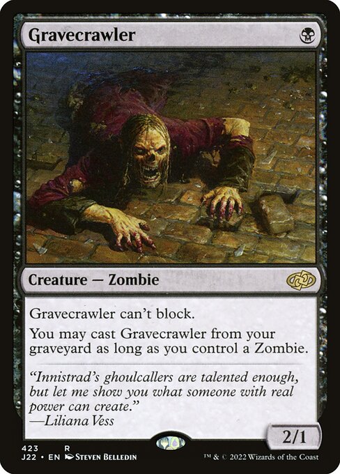 Gravecrawler — Jumpstart 2022 #423, art by Steven Belledin