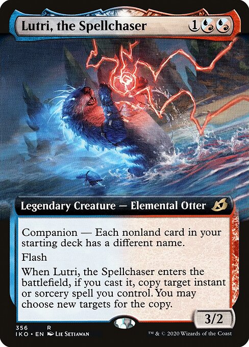 Lutri, the Spellchaser — Ikoria: Lair of Behemoths #356, art by Lie Setiawan