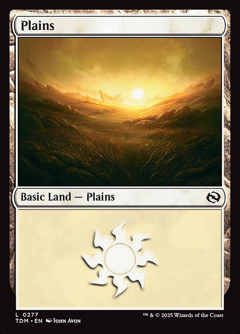 Plains — Tarkir: Dragonstorm #277, art by John Avon