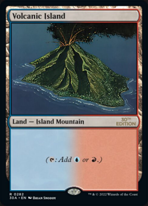 Volcanic Island — 30th Anniversary Edition #282, art by Brian Snõddy