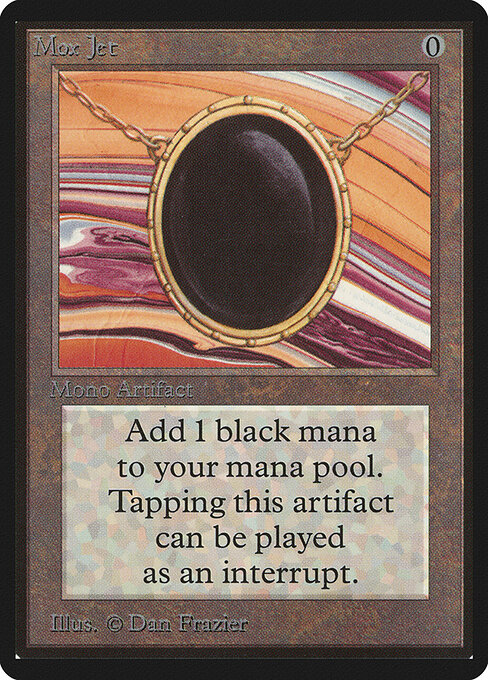 Mox Jet — Limited Edition Beta #263, art by Dan Frazier