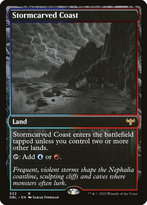Stormcarved Coast — Innistrad: Double Feature #532, art by Sarah Finnigan