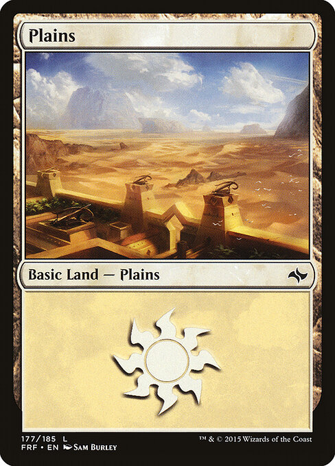 Plains — Fate Reforged #177, art by Sam Burley