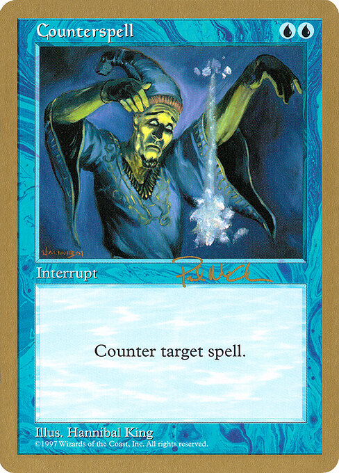 Counterspell — World Championship Decks 1997 #pm77, art by Hannibal King
