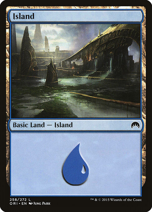 Island — Magic Origins #258, art by Jung Park
