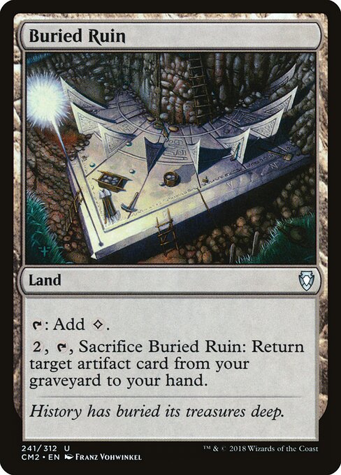 Buried Ruin — Commander Anthology Volume II #241, art by Franz Vohwinkel