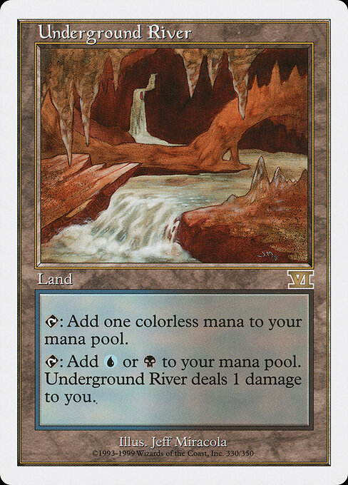 Underground River — Classic Sixth Edition #330, art by Jeff Miracola