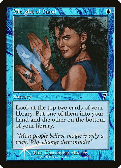 Sleight of Hand — Seventh Edition #98★, art by Christopher Moeller