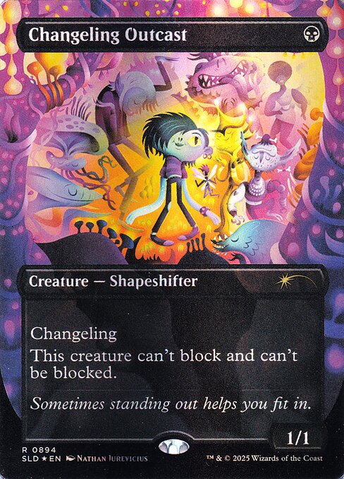 Changeling Outcast — Secret Lair Drop #894, art by Nathan Jurevicius