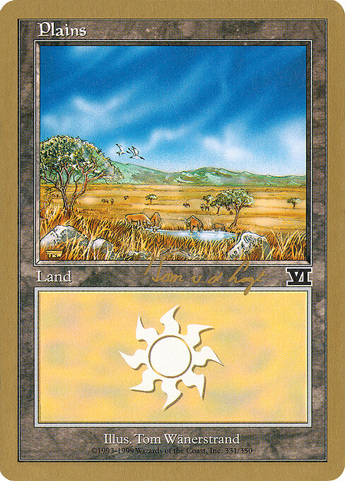 Plains — World Championship Decks 2000 #tvdl331, art by Tom Wänerstrand
