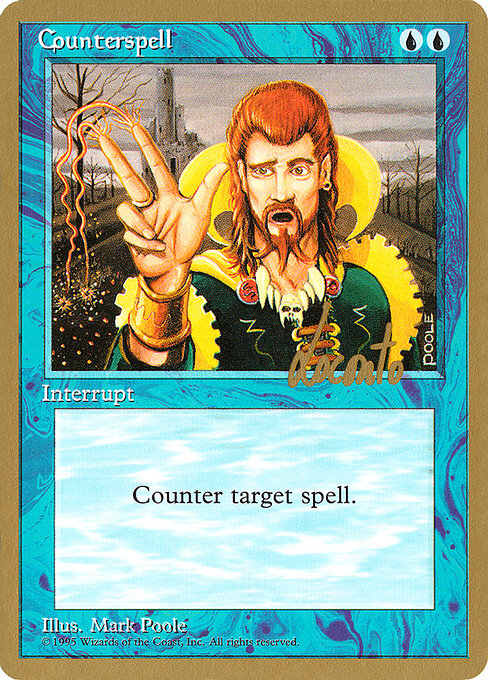 Counterspell — Pro Tour Collector Set #ml65, art by Mark Poole