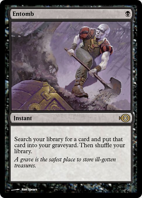 Entomb — Magic Online Promos #51532, art by Ron Spears