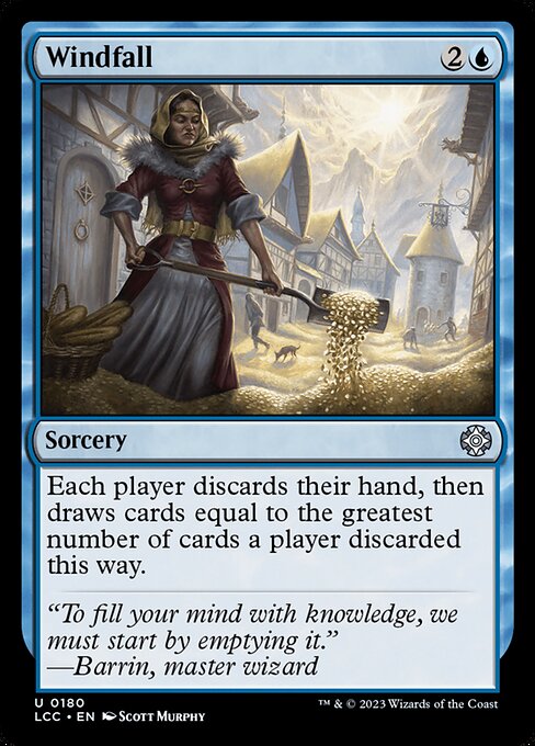 Windfall — The Lost Caverns of Ixalan Commander #180, art by Scott Murphy