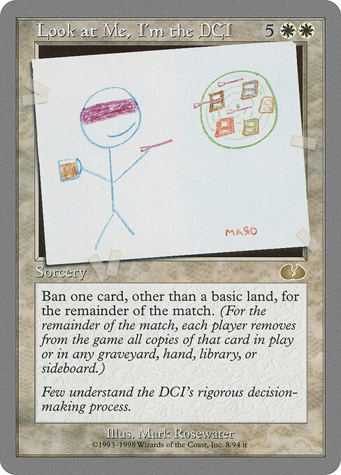 Look at Me, I'm the DCI — Unglued #8, art by Mark Rosewater