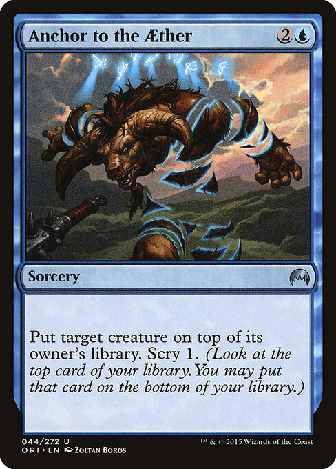 Anchor to the Aether — Magic Origins #44, art by Zoltan Boros