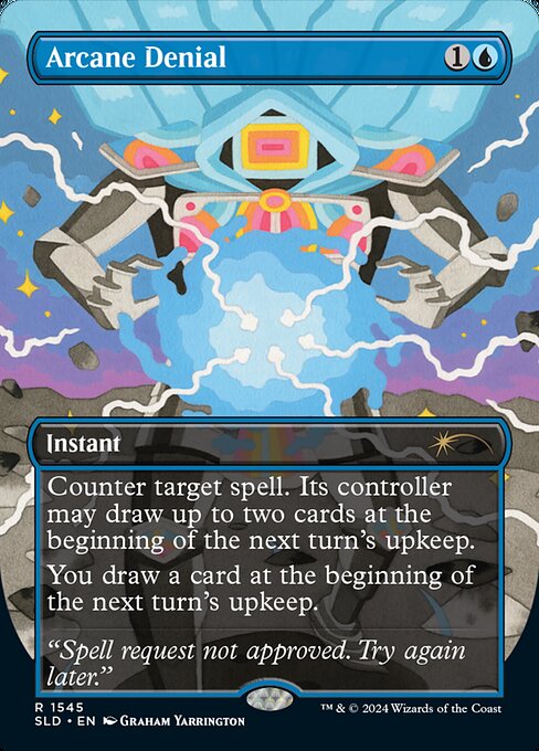 Arcane Denial — Secret Lair Drop #1545, art by Graham Yarrington