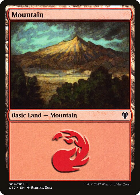 Mountain — Commander 2017 #304, art by Rebecca Guay