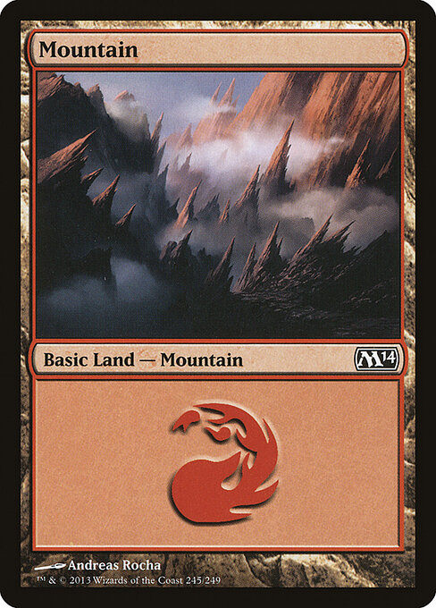 Mountain — Magic 2014 #245, art by Andreas Rocha