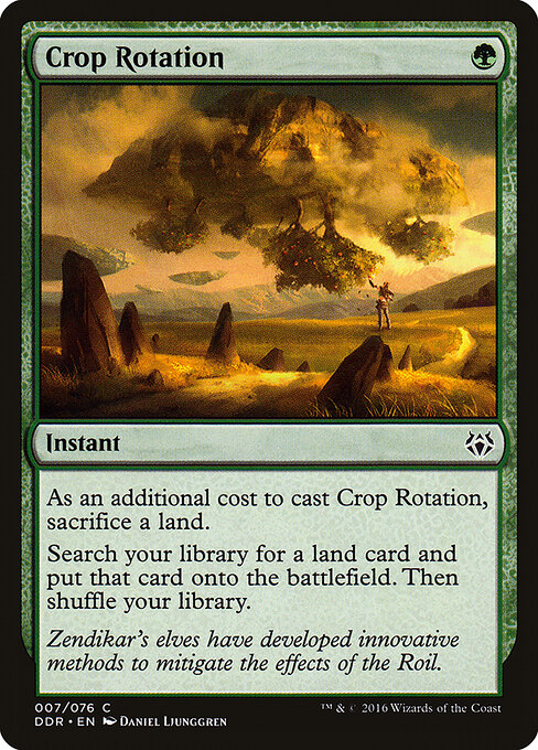 Crop Rotation — Duel Decks: Nissa vs. Ob Nixilis #7, art by Daniel Ljunggren