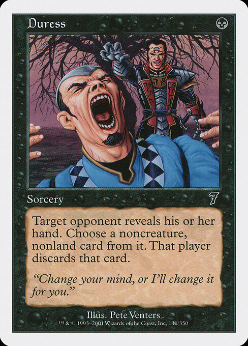 Duress — Seventh Edition #131, art by Pete Venters