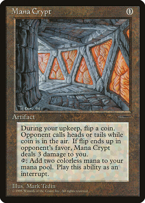 Mana Crypt — HarperPrism Book Promos #5, art by Mark Tedin