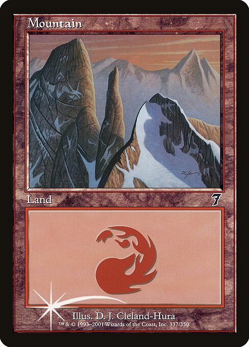 Mountain — Seventh Edition #337★, art by D. J. Cleland-Hura