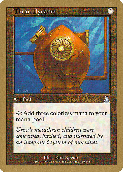 Thran Dynamo — World Championship Decks 1999 #kb139, art by Ron Spears