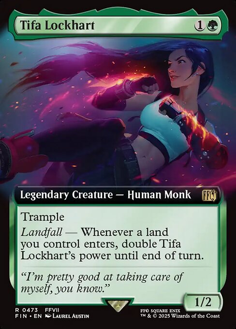 Tifa Lockhart — Final Fantasy #473, art by Laurel Austin