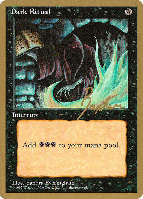 Dark Ritual — Pro Tour Collector Set #gb129, art by Sandra Everingham