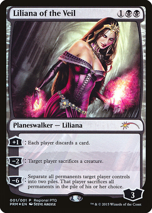 Liliana of the Veil — Pro Tour Promos #2015, art by Steve Argyle