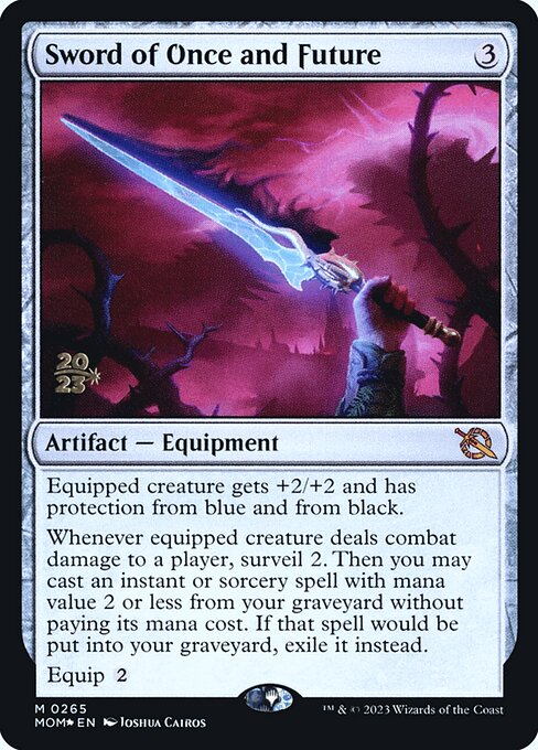 Sword of Once and Future — March of the Machine Promos #265s, art by Joshua Cairos