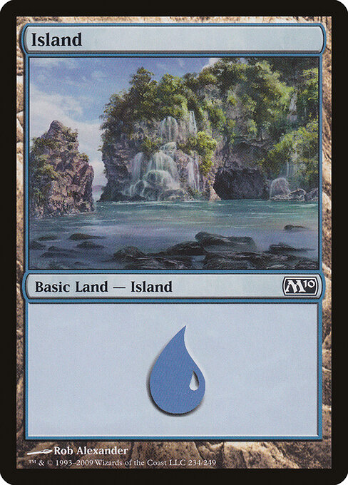 Island — Magic 2010 #234, art by Rob Alexander