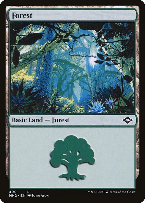 Forest — Modern Horizons 2 #490, art by John Avon