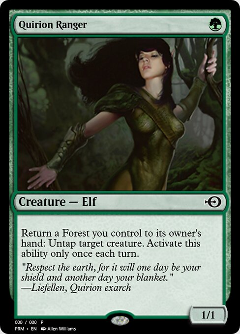 Quirion Ranger — Magic Online Promos #62443, art by Allen Williams