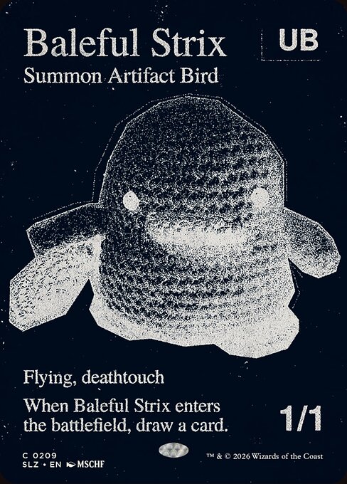 Baleful Strix — The Zeta Set #209, art by MSCHF