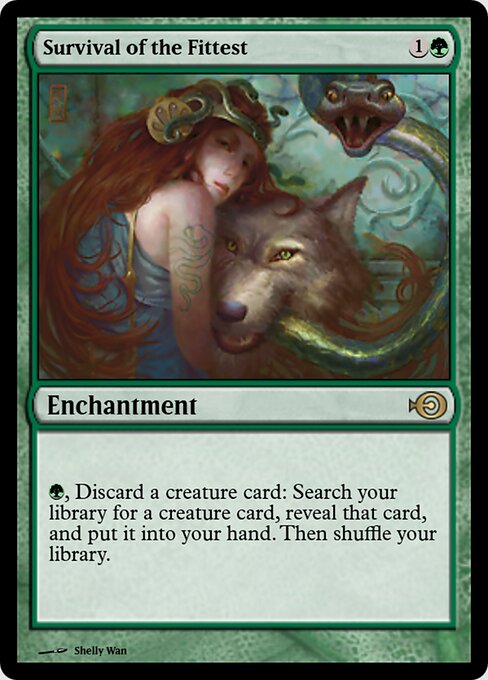 Survival of the Fittest — Magic Online Promos #43544, art by Shelly Wan