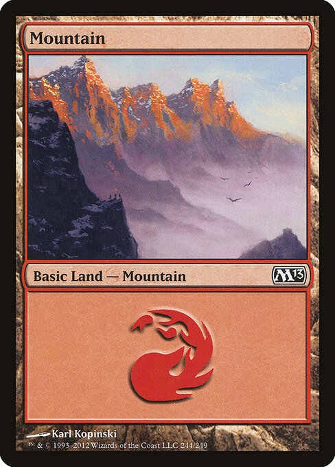Mountain — Magic 2013 #244, art by Karl Kopinski