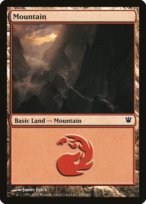 Mountain — Innistrad #259, art by James Paick